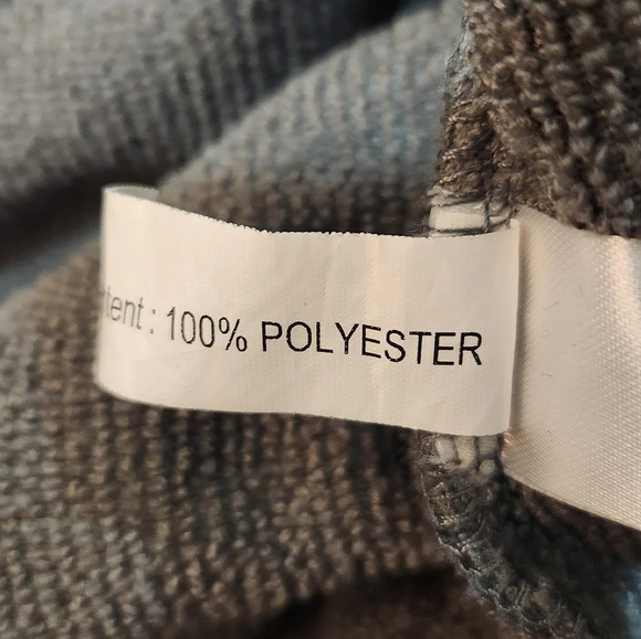 MDRNST grey fleece mens robe - Picture 2 of 5